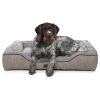 Large Plush Bolstered Dog Mattress – Perfect for Dogs Up to 70 lbs
