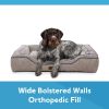 Large Plush Bolstered Dog Mattress – Perfect for Dogs Up to 70 lbs